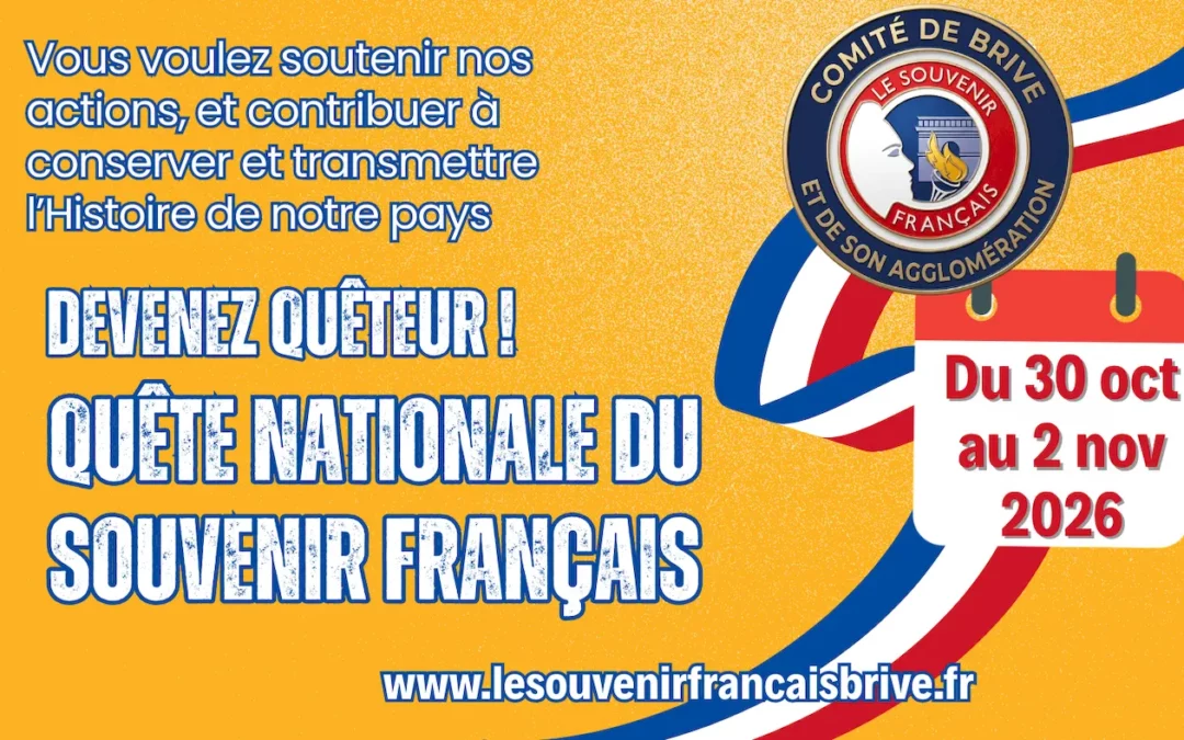 Quête nationale – Toussaint 2026 – Devenez quêteur !