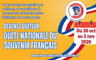 Quête nationale – Toussaint 2026 – Devenez quêteur !